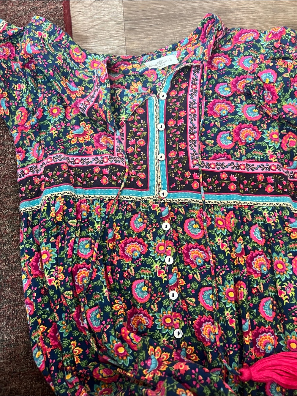 Natural life floral maxi dress size small - Picture 11 of 15